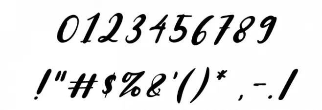 Mozzarella Italic Font OTHER CHARS