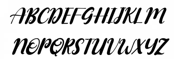 Mozzarella Italic Font Litere mari