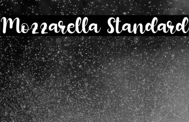 Mozzarella Standard Font examples