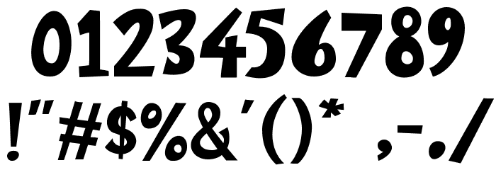 Mozzarella Font OTHER CHARS