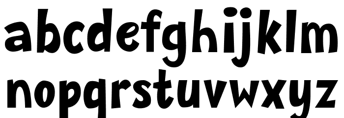 Mozzarella Font LOWERCASE