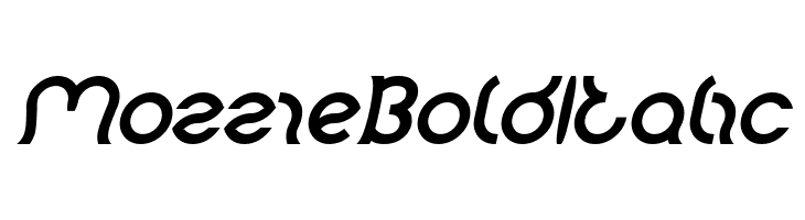 Mozzie Bold Italic  Free Fonts Download
