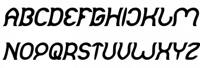 Mozzie Bold Italic Schriftart Groß
