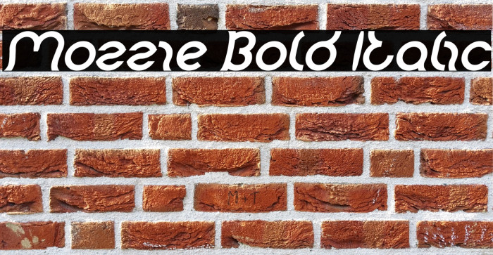 Mozzie Bold Italic Example 2