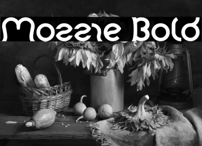 Mozzie Bold Font examples