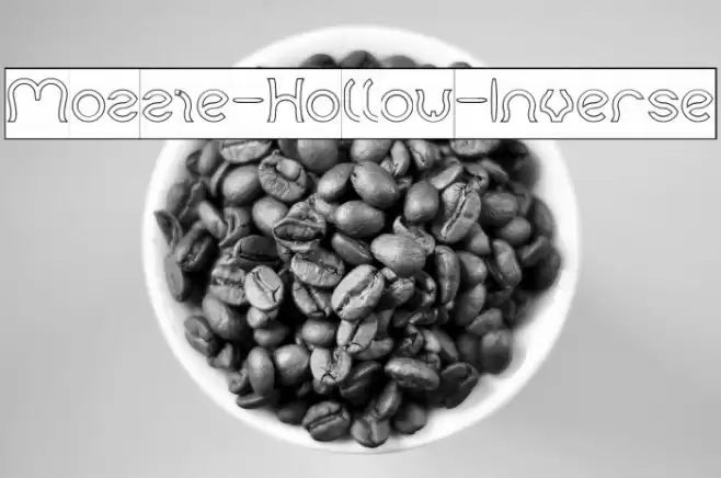 Mozzie-Hollow-Inverse Font examples