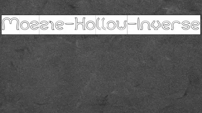 Mozzie-Hollow-Inverse Font examples