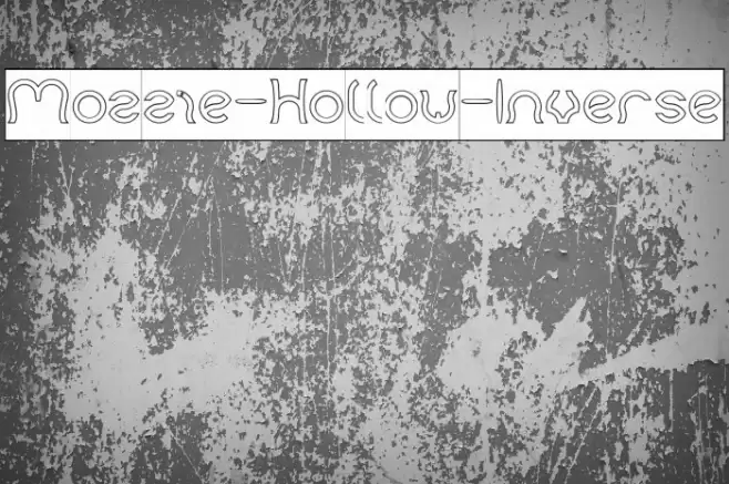 Mozzie-Hollow-Inverse Font examples