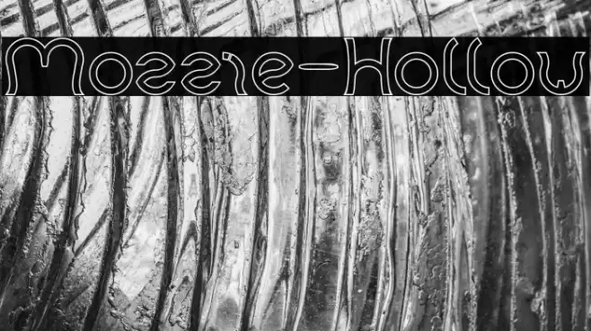 Mozzie-Hollow Font examples