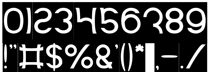 Mozzie-Inverse Font OTHER CHARS