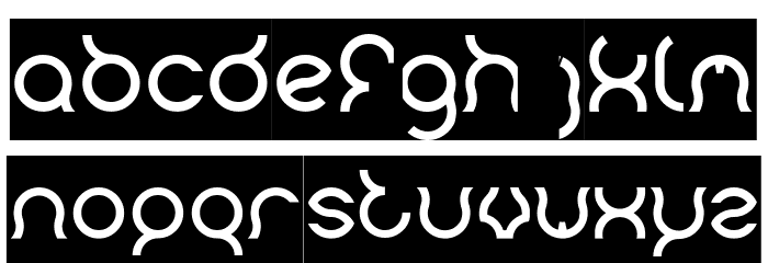 Mozzie-Inverse Font LOWERCASE