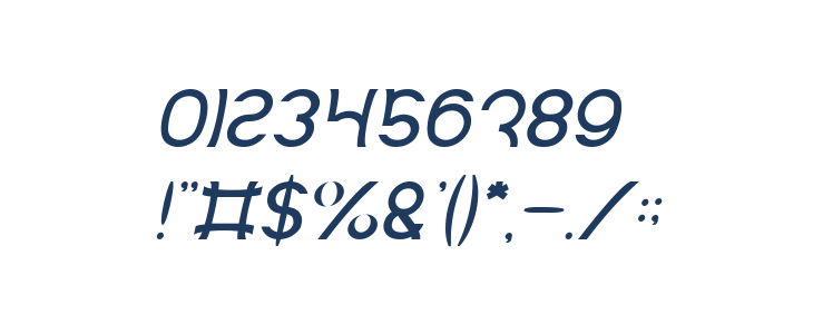 Mozzie Italic Other Characters