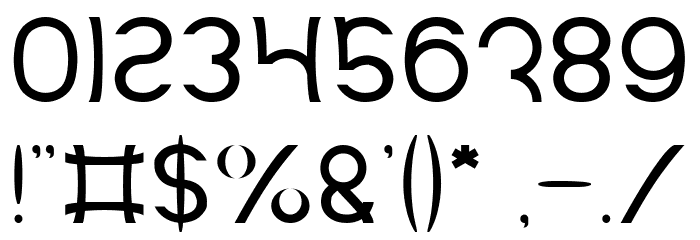 Mozzie-Light Font OTHER CHARS