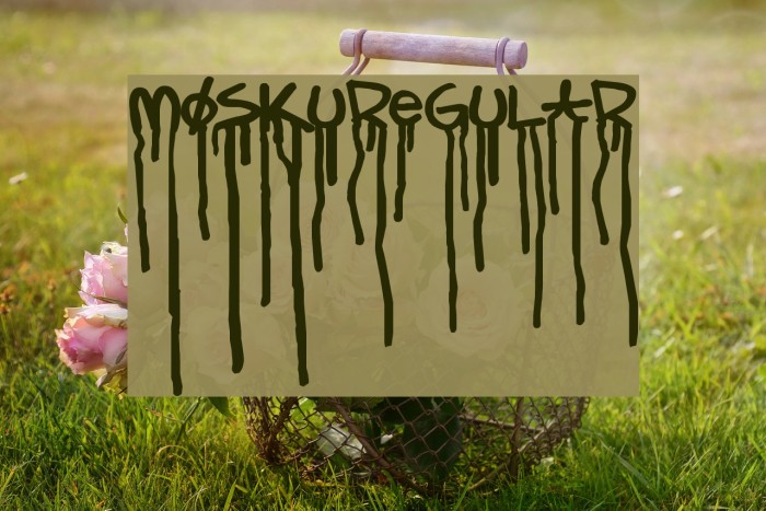 mOSkURegular Font examples