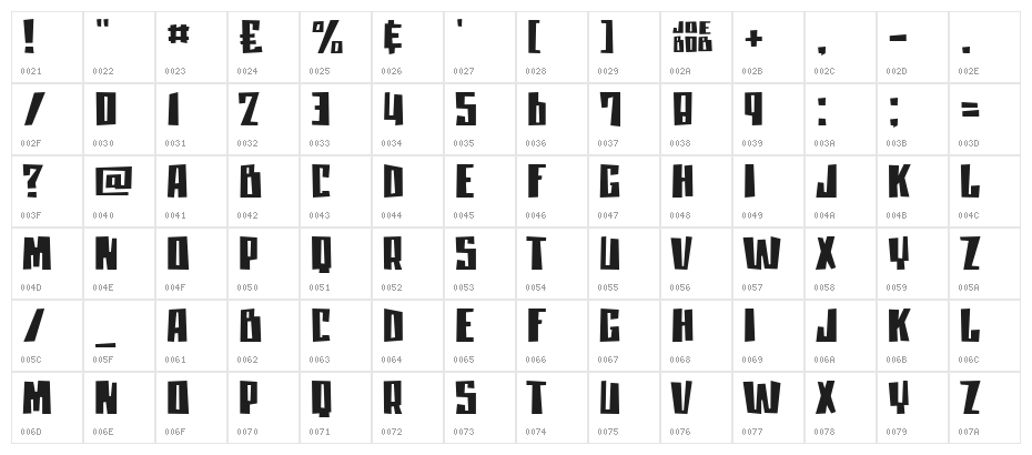 moanLisa Character Map