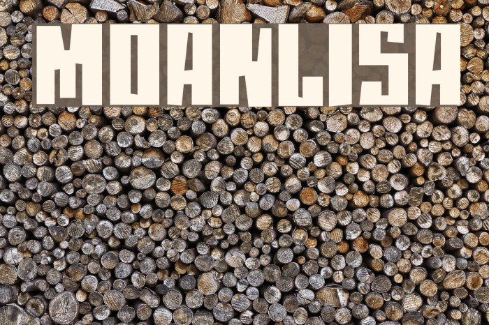moanLisa Font examples