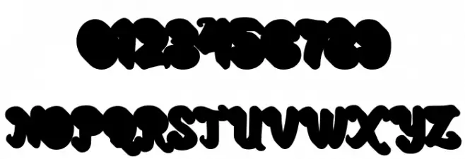 mochalate personal use only extrude Font OTHER CHARS