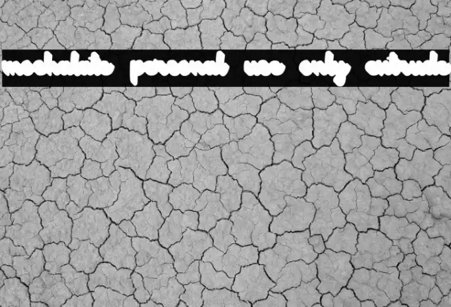 mochalate personal use only extrude Font examples