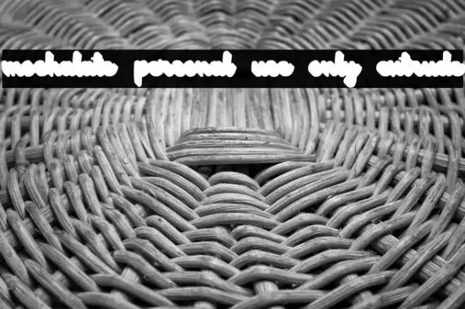 mochalate personal use only extrude Font examples