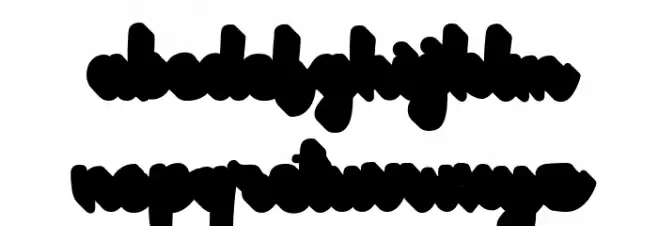 mochalate personal use only extrude Schriftart Kleinbuchstaben