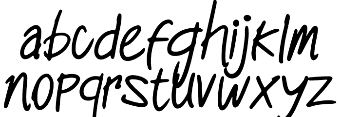 mocimoci Font LOWERCASE