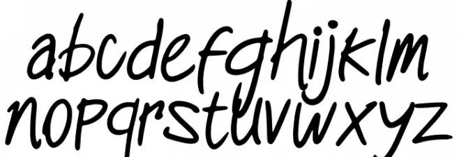 mocimoci Schriftart Kleinbuchstaben