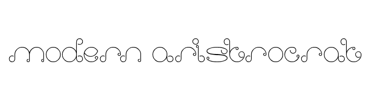 modern aristrocrat Font
