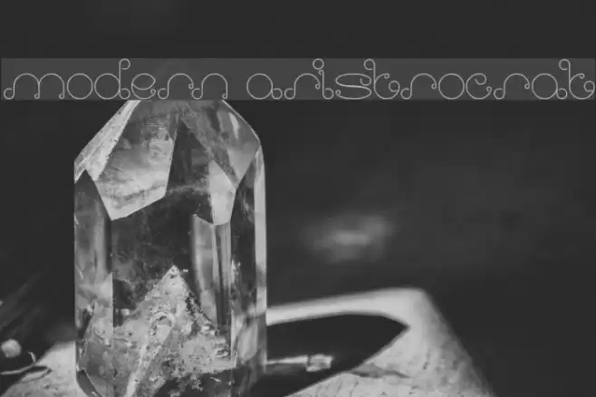 modern aristrocrat Font examples