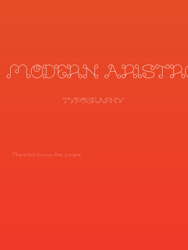 modern aristrocrat Poster