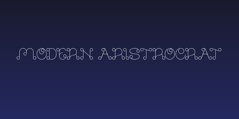 modern aristrocrat Social Header