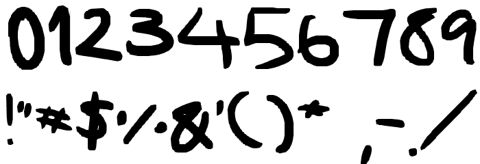 modern Font OTHER CHARS