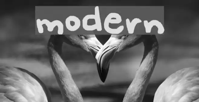 modern Font examples