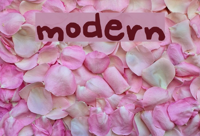modern Font examples