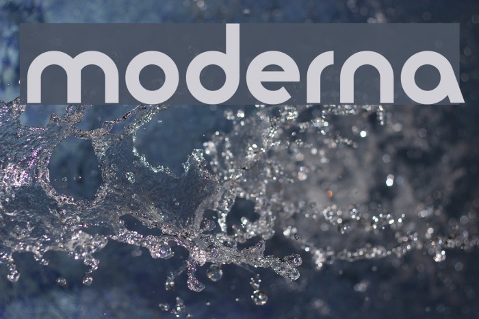 moderna Font examples