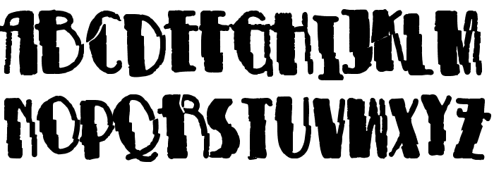 modernist chaos Font LOWERCASE