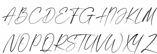 modernline - Personal Use フォント 大文字