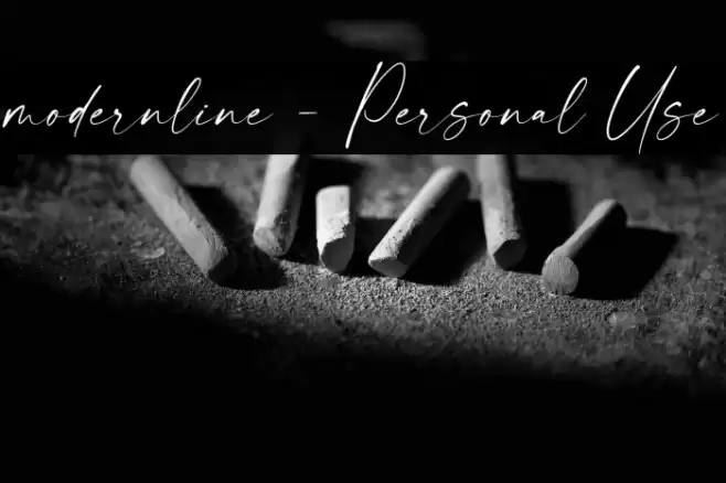 modernline - Personal Use Font examples