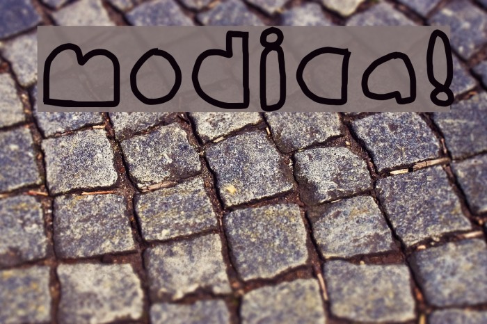 modica! Font examples