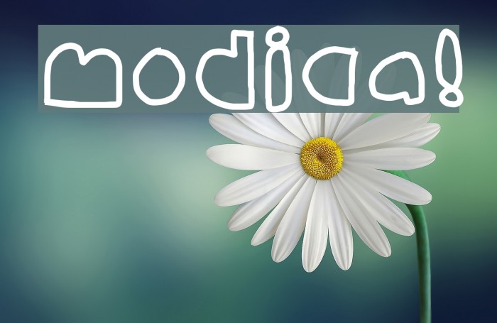modica! Font examples