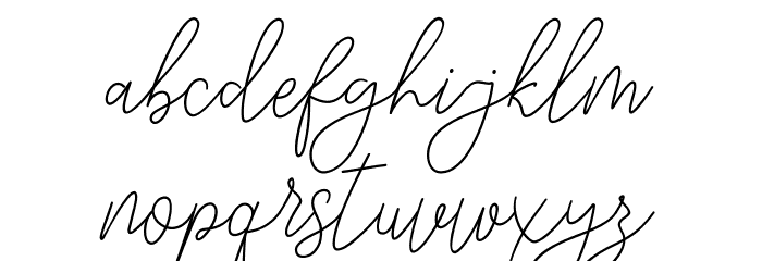 modistascript Font LOWERCASE