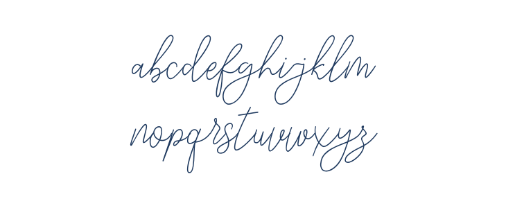 modistascript Lowercase