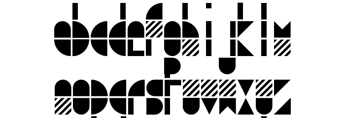 modulo3 Font LOWERCASE