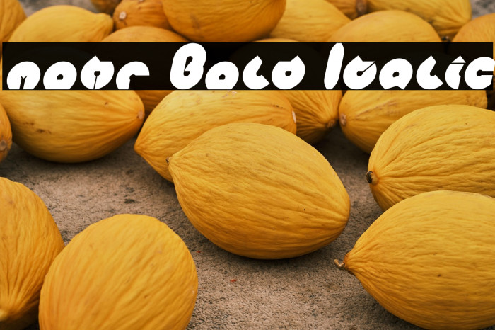 mohr Bold Italic Example 1