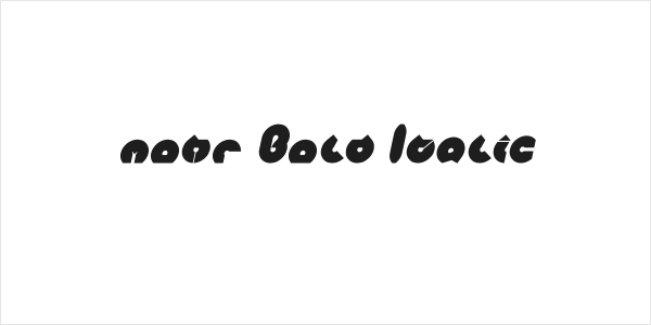 mohr Bold Italic Logo