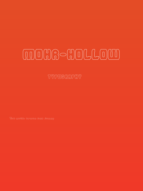 mohr-Hollow Poster