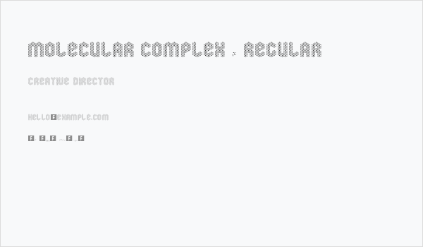 molecular complex 1 Regular Business Card