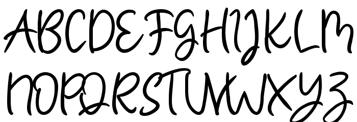 molly mermaid Font UPPERCASE