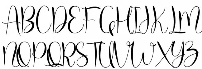 molly willy Schriftart Groß