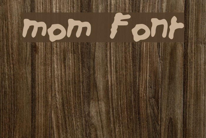 mom Font examples