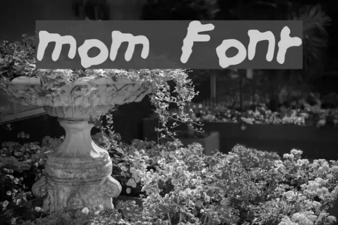 mom Font examples